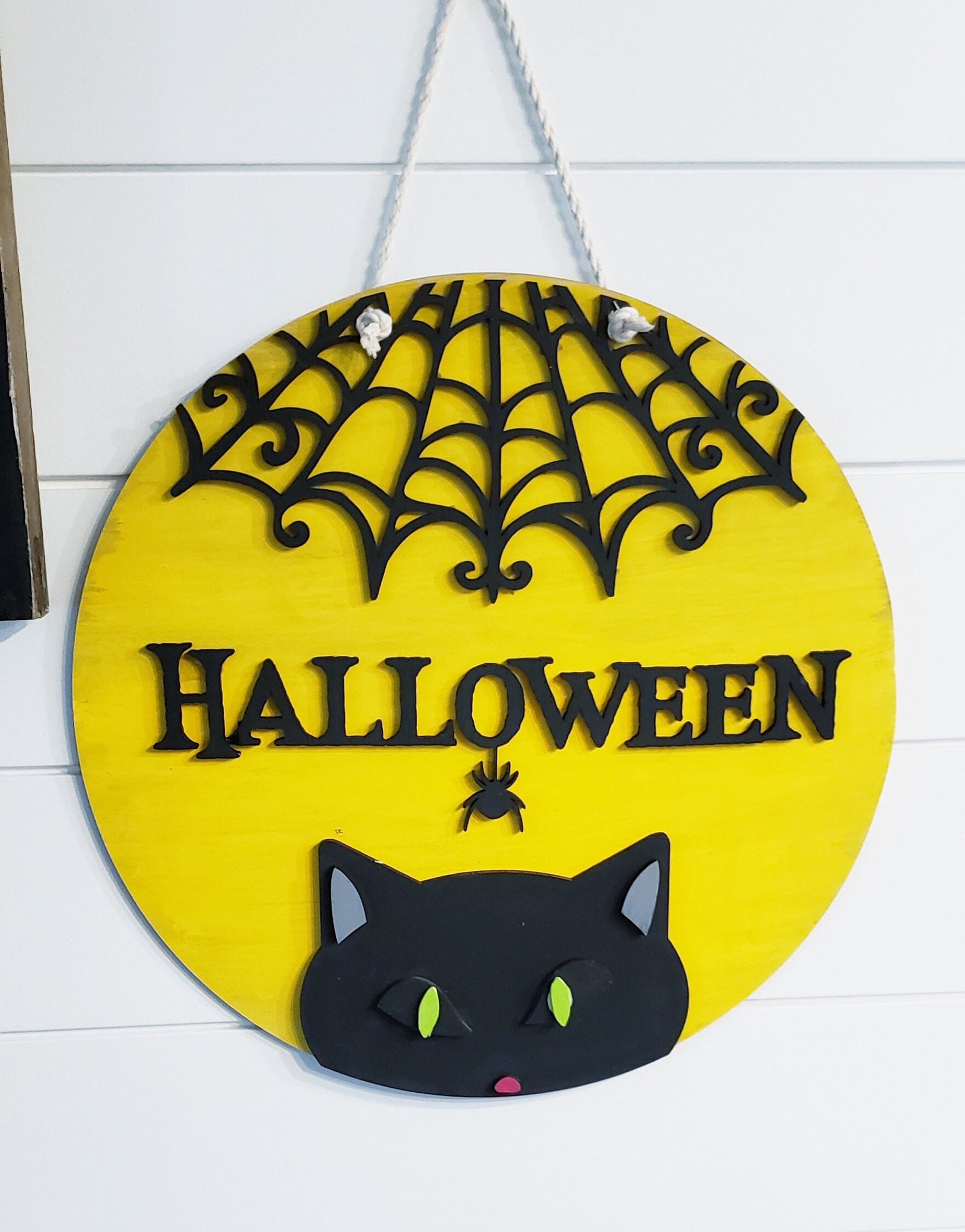 Laser Cut Halloween Sign, Door Hanger, Scary Sign, Fall Decor