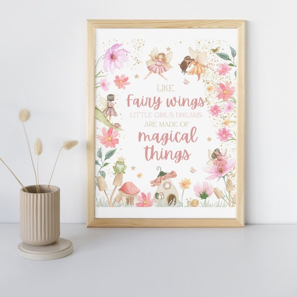 Fairy Wings Birthday Sign | PRINTABLE