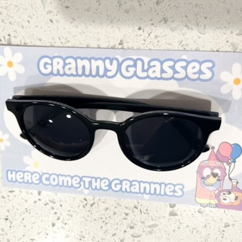 Bluey Granny Glasses Party Favor Digital Download Etsy