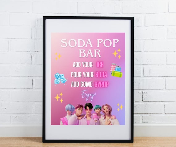KPOP Demon Hunters Birthday Party Sign | Soda Pop Bar | PRINTABLE
