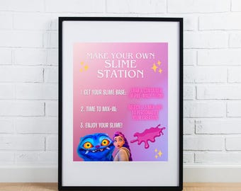 KPOP Demon Hunters Birthday Party Sign | Slime Station | PRINTABLE
