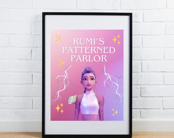 KPOP Demon Hunters Birthday Party Sign | Rumi's Patterned Parlor