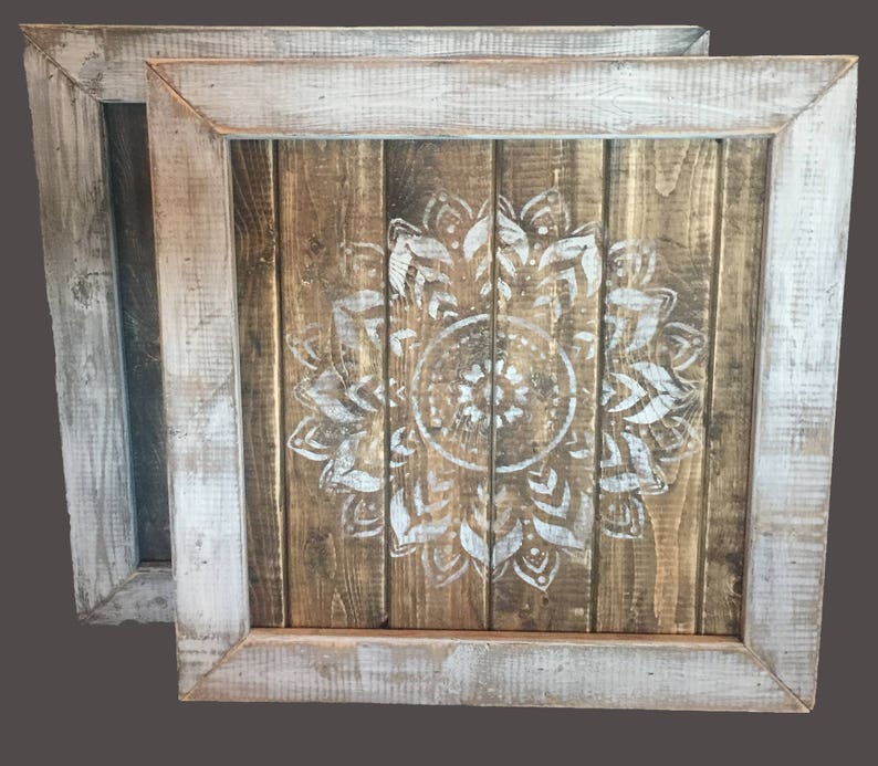 Rustic Wood Picture Decor Etsy