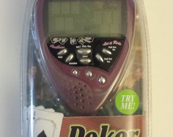 Tiger Poker Casino Handheld LCD Game  New in sealed packaging
