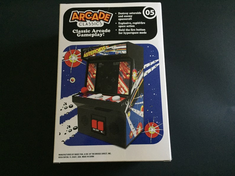 Asteroids Mini Arcade Game Replica New Is Box Etsy Asteroids Mini Arcade Game Replica New Is Box Etsy