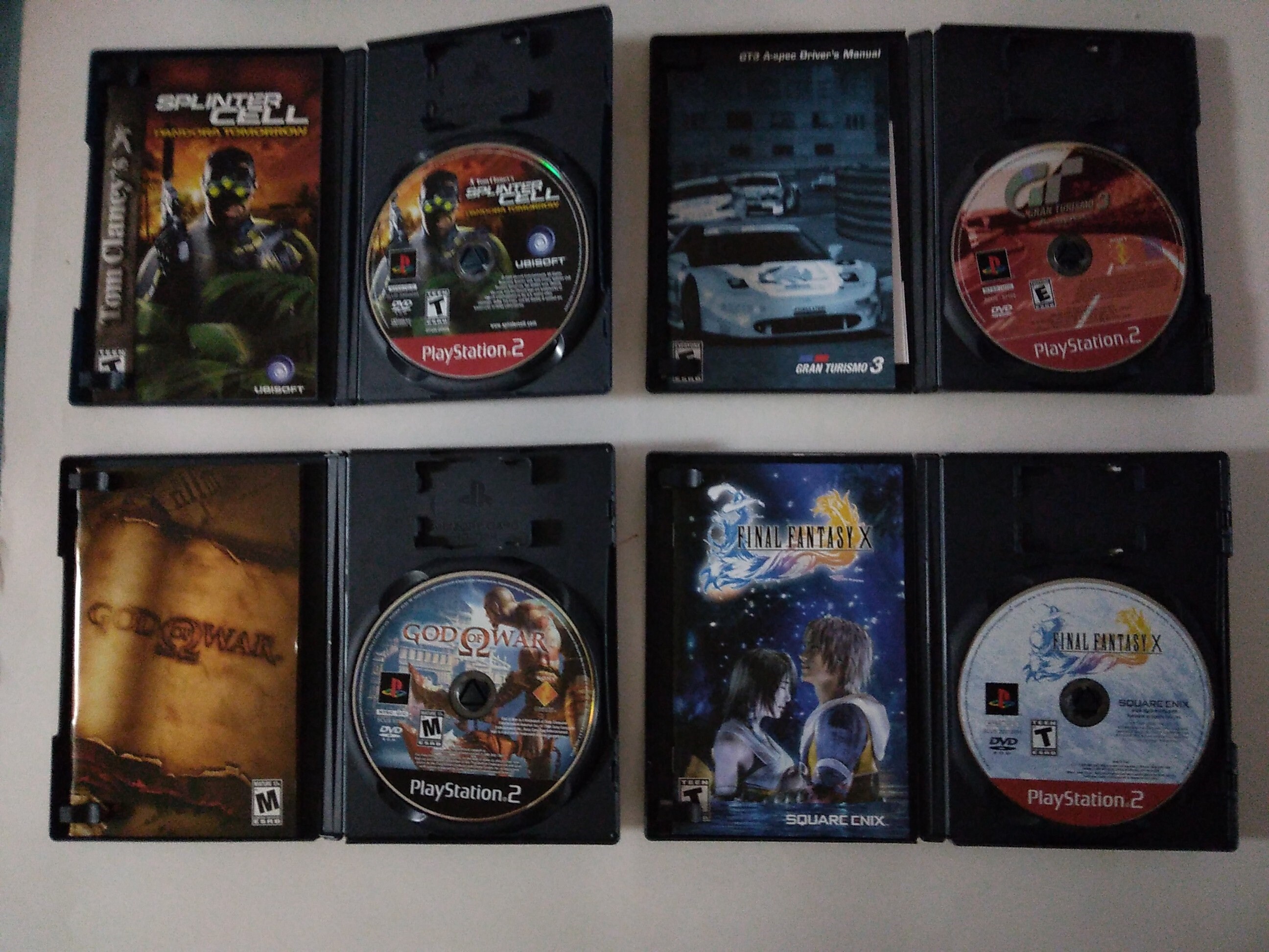 Lot of 2 Sony Playstation 2 Games Time Crisis II & Splinter Cell PS2