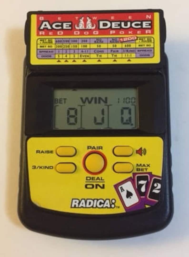 Handheld LCD Poker Game by Radica Video Games Electronics ...