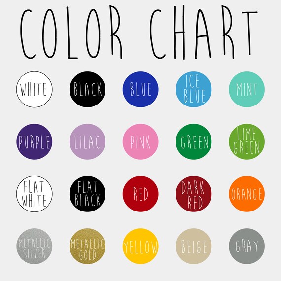 2014 Toyota Color Chart