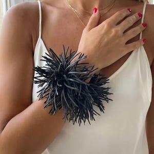 Upcycled Fahrradschlauch Armreif: Vegan Avantgarde Gummi Armband - USA STEUERN BEZAHLT