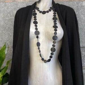 Upcycled Bicycle Inner Tube Necklace and Earrings: Sustainable Boho Jewelry