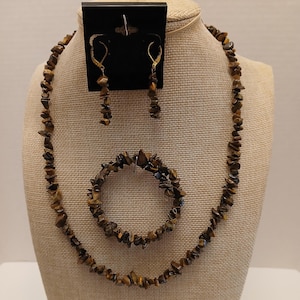 Beautiful Tiger&#39;s Eye Jewelry Set