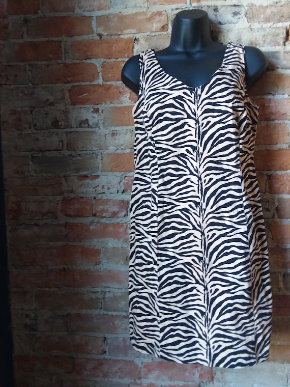 90s/00s Zebra Mini Dress