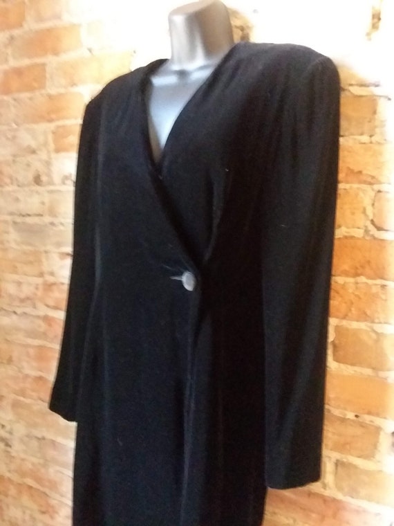 Late 80s/Early 90s Velvet Blazer Dress - Liz Claib