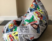 Large adult gaming beanbag bean bag chair Super Hero Retro Marvel Avengers reading gaming