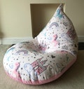 Small pink unicorn castle beanbag beanbag gaming reading chair made to order child children