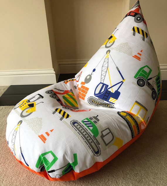 Large workforce digger truck vehicle tractor beanbag beanbag gaming reading chair made to order child children