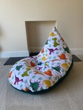 Small Dinosaur beanbag seat gaming reading chair made to order