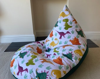 Small Dinosaur Dino beanbag beanbag gaming reading chair made to order child children