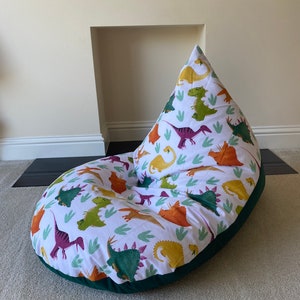 Large Dino Dinosaur beanbag beanbag gaming reading chair made to order child children