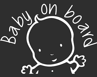 Baby in car | Baby on board car decal
