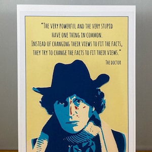 Dr. Who Il quarto dottore "Il molto potente e il molto stupido.." carta