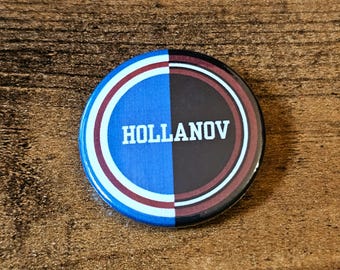Hollanov - Hollander and Rozanov | Heated Rivalry Fan Badge | Unofficial Fan-Made Merch