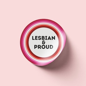 Lesbischer und stolzer Aufkleber LGBT Pride WLW Gay
