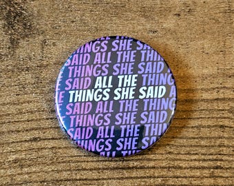 All the things she said | Heated Rivalry t.A.T.u Fan Badge | Unofficial Fan-Made Merch