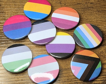 Pride Flag - 38mm Pinback Badge Pin