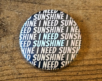 I Need Sunshine | Heated Rivalry Wolf Parade Fan Badge | Unofficial Fan-Made Merch