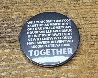 Will You Come To The Cottage Pinback Badge | Heated Rivalry | Unofficial Fan-Made Merch