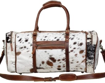 cowhide luggage