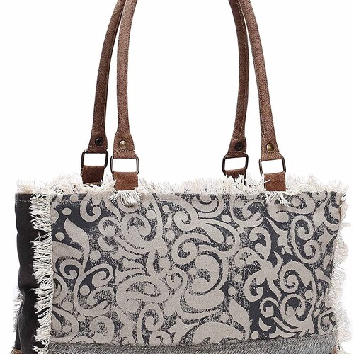 Myra Bags Bicycle Upcycled Canvas Tote Bag S0935 Tan Khaki Etsy