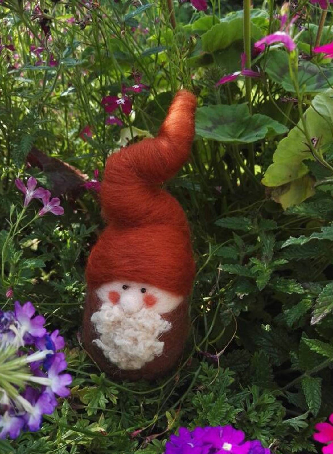 Woodland Needle Felted Felt Handmade Gnome Pixie Tomten House Guardian ...