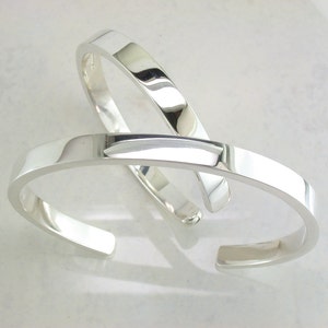 HALF PRICE Lady's 6.4mm Silver Bangle. image 3