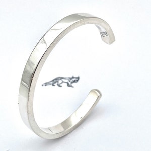 HALF PRICE Lady's 6.4mm Silver Bangle. image 1