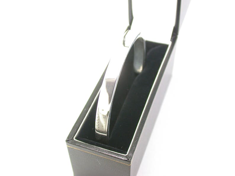 HALF PRICE Lady's 6.4mm Silver Bangle. image 4
