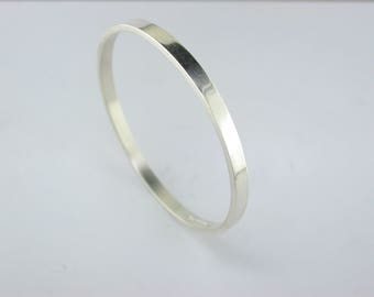 HALF PRICE  4.8mm Silver Bangle.