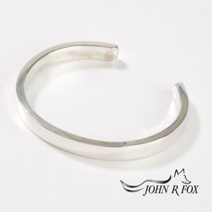 HALF PRICE Lady's 6.4mm Silver Bangle. image 2