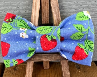 Strawberry Pet Bow Tie, summer pet bow ties, bow ties, pet bow ties, novelty bow ties, Baylors bow ties