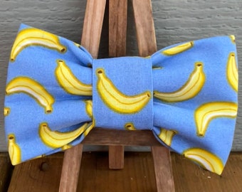 Banana Dog Bow Tie, novelty dog bow ties, cute dog bow ties, pet bow ties, Baylors bow ties
