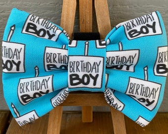 Birthday Boy Dog Bow Tie, party dog bow ties, birthday pet bow tie, birthday, celebration pet bow ties, Baylors bow ties