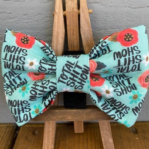 Total Sh*t Show Pet Bow Tie, novelty dog bow ties, cute dog bow ties, pet bow ties, Baylors bow ties