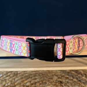 1 inch Floral Dog Collar: Cute dog Collars, Floral Dog Collars, girl dog collar, girly dog collar, floral dog collars, summer dog collars