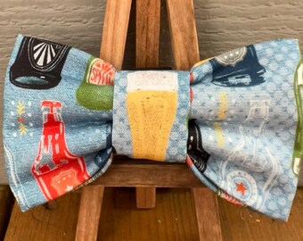 Beer Dog Bow Tie, novelty dog bow ties, cute dog bow ties, pet bow ties, Baylors bow ties