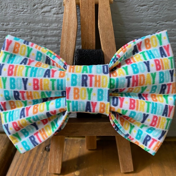 Birthday Boy Dog Bow Tie, party dog bow ties, birthday pet bow tie, birthday, celebration pet bow ties, Baylors bow ties