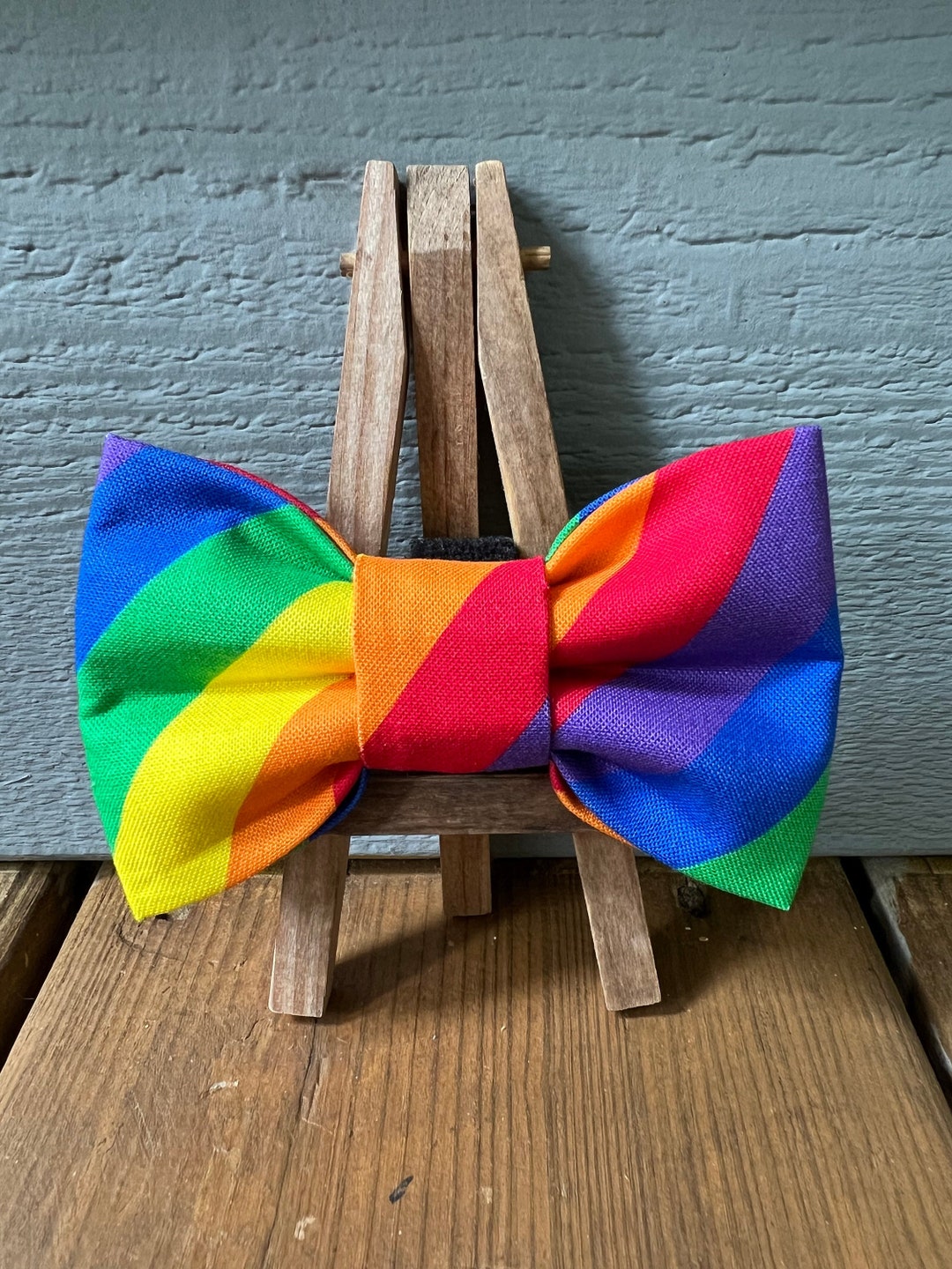 thumbnail image 2 of UK Handmade Rainbow Satin Ribbon Hair Bow - Colourful Accessory For Pride, Parties & Girls Birthdays 2 of 14