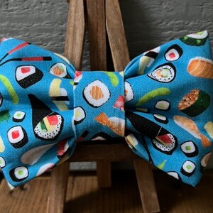 Sushi Dog Bow Tie, novelty dog bow ties, cute dog bow ties, pet bow ties, Baylors bow ties