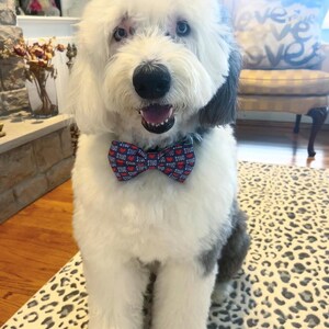 Christmas Tree Dog Sailor Bow: Holiday Pet Accessory Handmade to order image 9