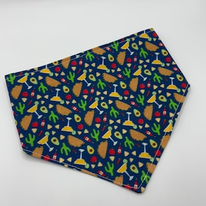 Taco & Margs pet bandana, snap on bandana, dog bandanAs